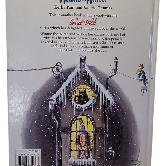 Winnie in Winter Korky Paul Valerie Thomas Award Win Series Witch /Cat HC book - Picture 2 of 10